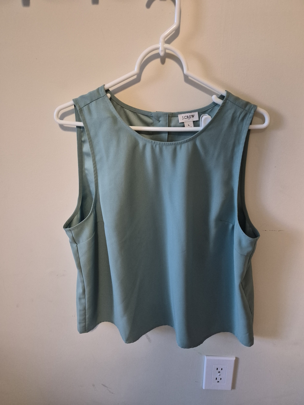 J. Crew Sleeveless Tank in Seafoam Green